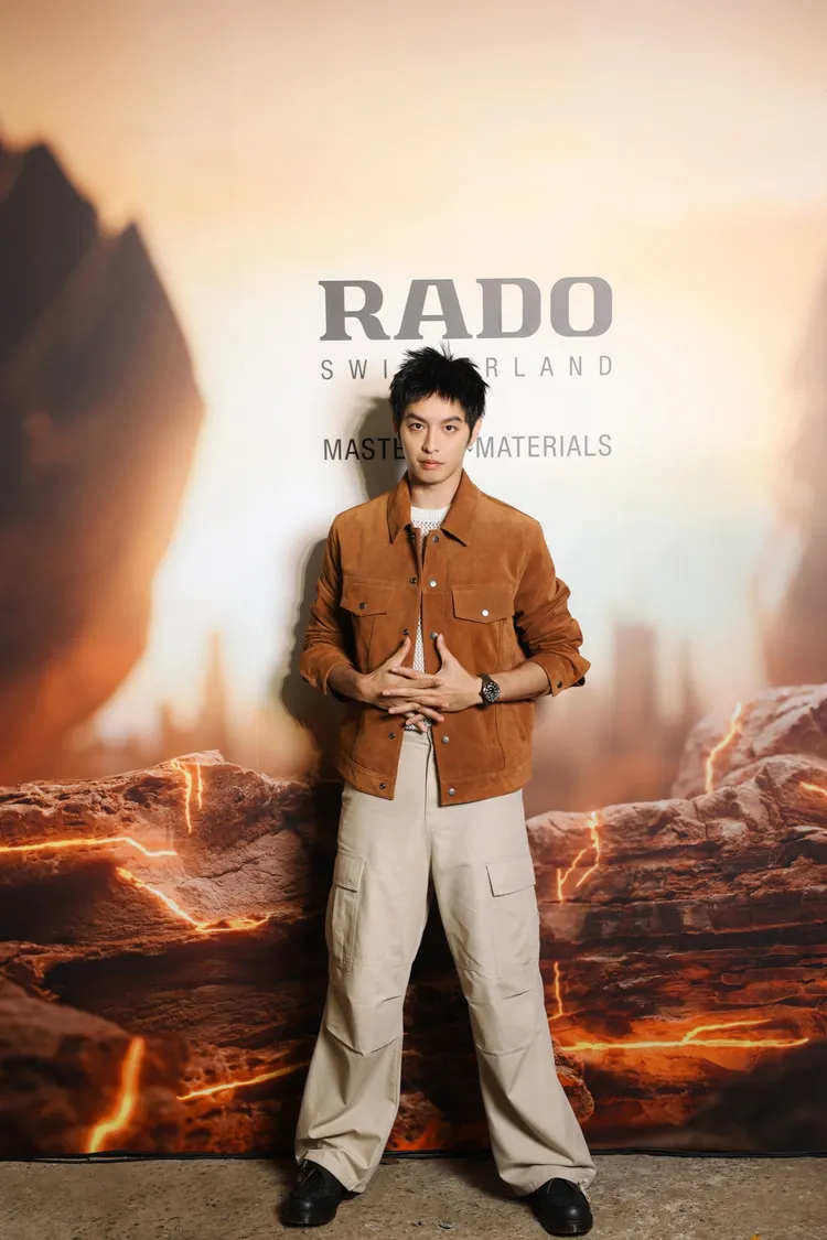 曹佑寧戴上RADO全新Captain Cook庫克船長高科技陶瓷鏤空腕錶。品牌提供