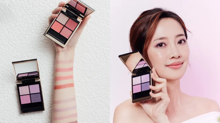 晶采盈緻眼彩盤，Model示範色為#137，各2600元。品牌提供