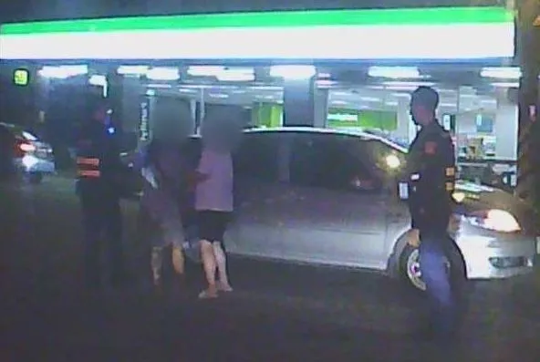 警方通知家人領回。八德警分局提供