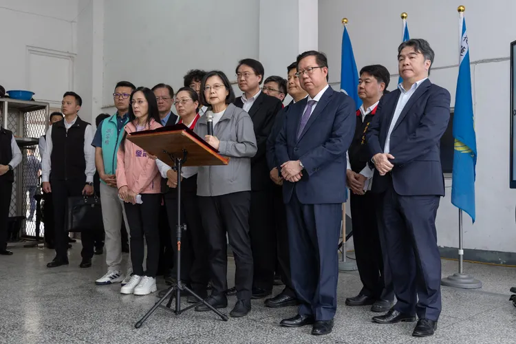 蔡英文致詞。總統府提供