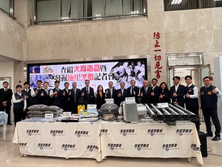 各緝毒單位展現成績。刑事局提供