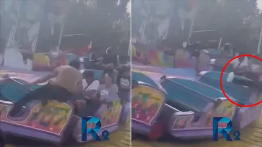 奪命影片|他玩旋轉遊樂設施「只站不坐」 炫技被甩飛喪命