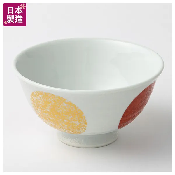 輕量飯碗 金彩丸紋 有田燒(日本製)。業者提供