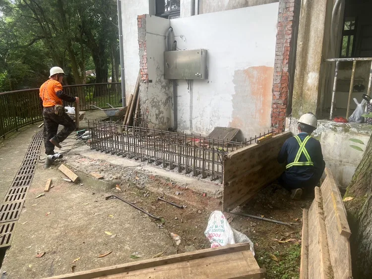 角板山行館園區整修工程。觀旅局提供