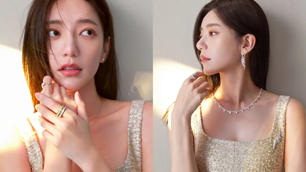 郭雪芙在母親節前夕演繹Hearts On Fire珠寶作品。品牌提供