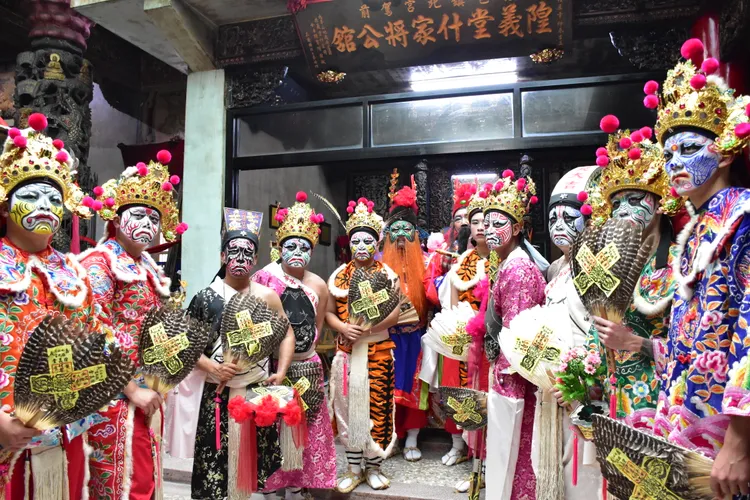 鎮北宮駕前隍義堂什家將流傳至今超過一甲子。市府提供