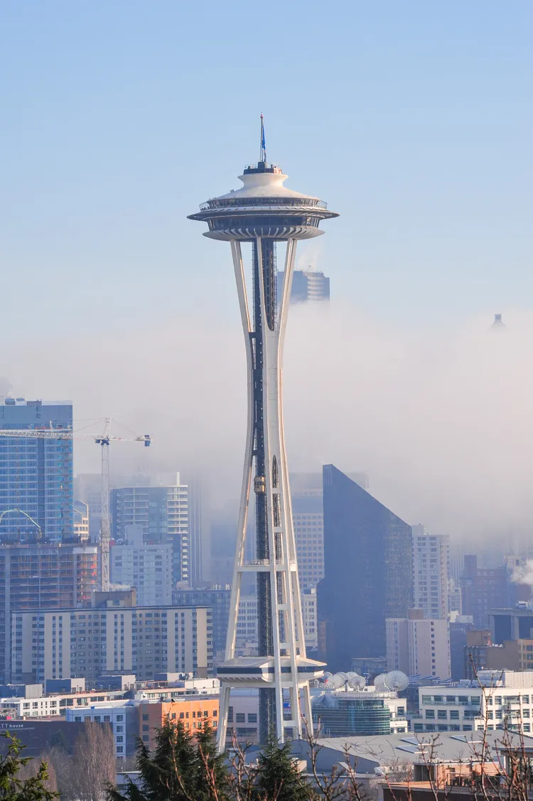 太空針塔是西雅圖的地標建築。田欣雲攝