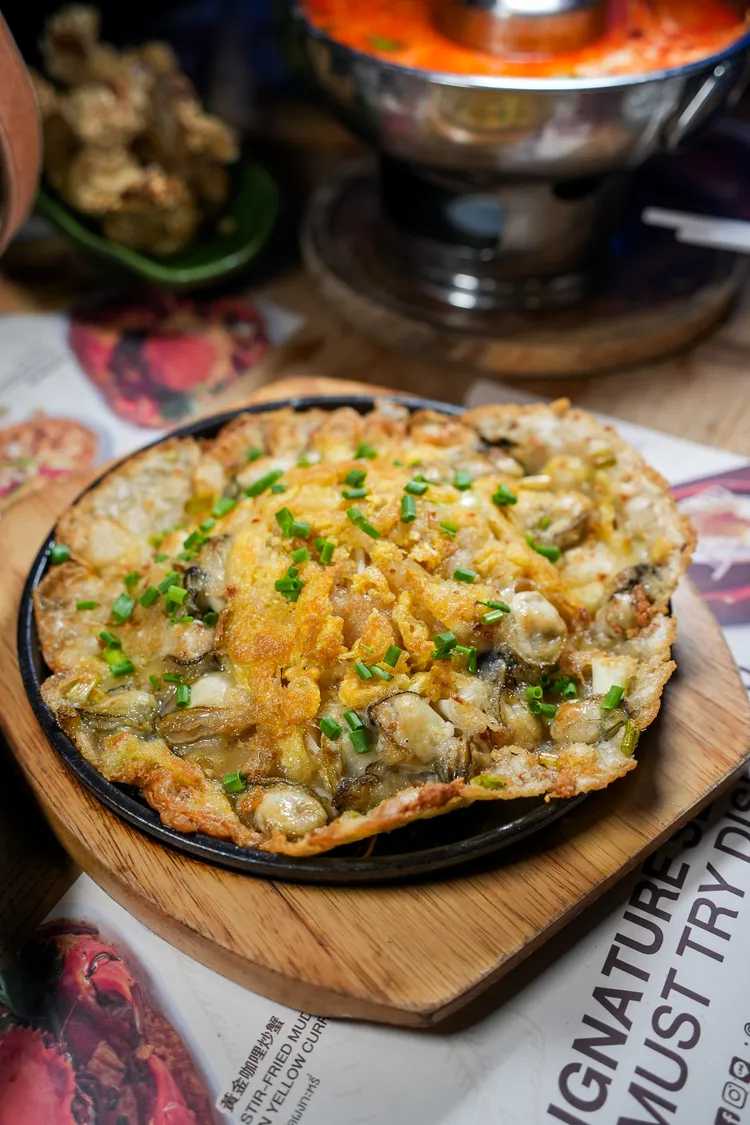 泰式鐵板蚵仔。田欣雲攝