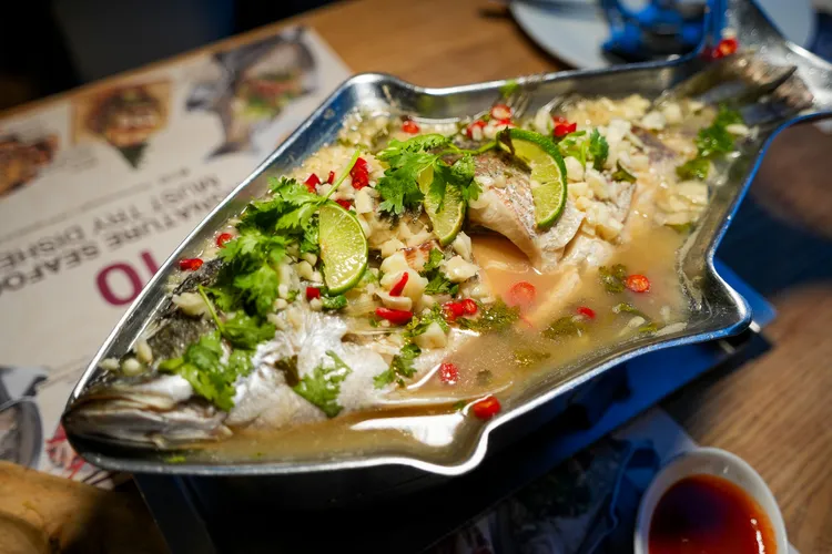 清蒸檸檬魚。田欣雲攝
