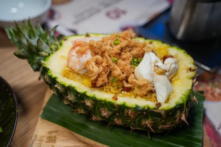 鳳梨炒飯。田欣雲攝