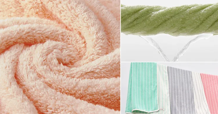 ▲材質為加厚雙面透氣線圈，輕盈柔軟，瞬間吸水小於1秒，洗後透氣速乾。