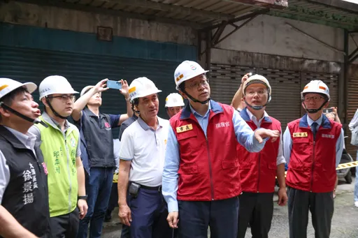 大溪三元二街市場結構受地震嚴重毀損　張善政：安置居民協調拆除