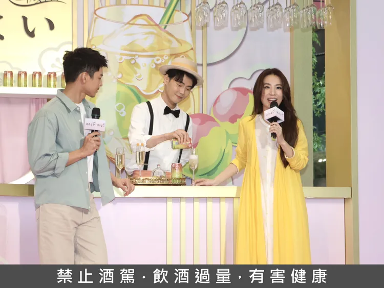 田馥甄與林柏宏首度同框！「學姐」與「學弟」相談甚歡。彭欣偉攝