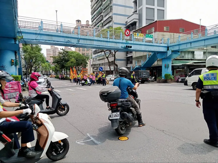 警方現場交管。警方提供