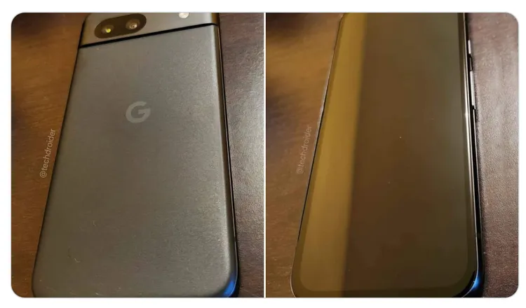 Pixel 8a將維持粗下巴與改採磨砂材質背蓋。翻攝自TechDroider X。