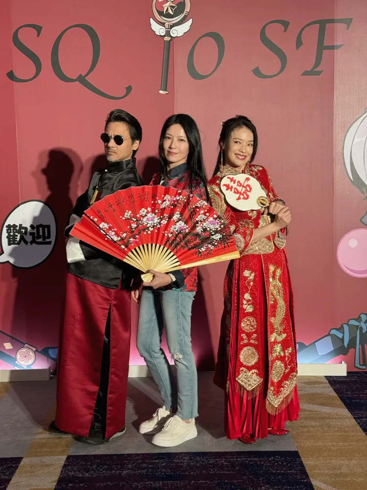 馮德倫（左起）、林熙蕾、舒淇相見歡。翻攝林熙蕾IG