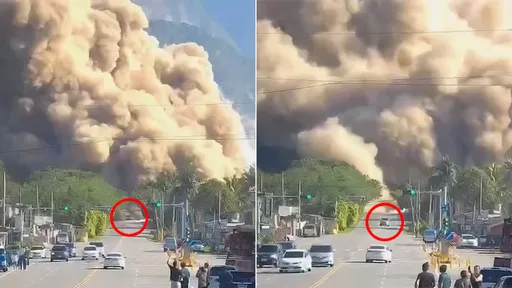 跑贏地震山崩「神車是它」　網驚：死裡逃生還記得打方向燈