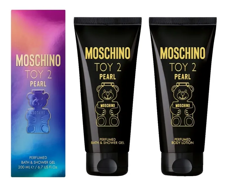 珍珠熊香浴凝露（中）200ml／1300元、珍珠熊香體乳（右）200ml／1550元。品牌提供