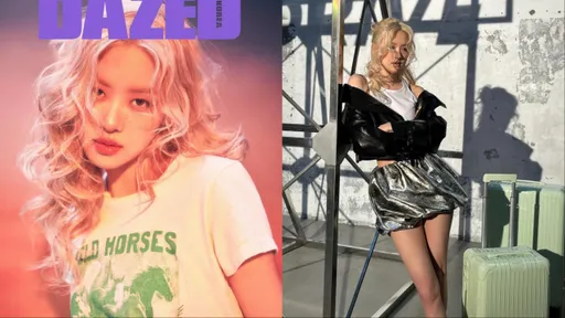 金髮Rosé真的太美~ 化身桃粉色摩登女郎樣身上T恤幾乎賣斷