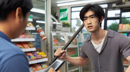 霸氣工讀生打槍搶劫犯　然後嫌犯就默默離開了