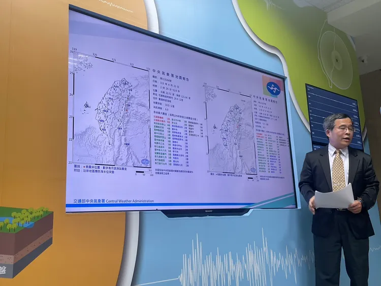 今日凌晨發生2起規模6.0與以上地震，是為0403強震的餘震之二。記者林則澄攝