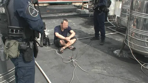 擁槍男藏頂樓水塔躲查緝 桃警佈天羅地網逮他