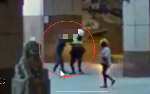 通缉犯板桥车站拒盘查恼怒挥刀 警员胸口遭砍送医!惊悚袭警画面曝