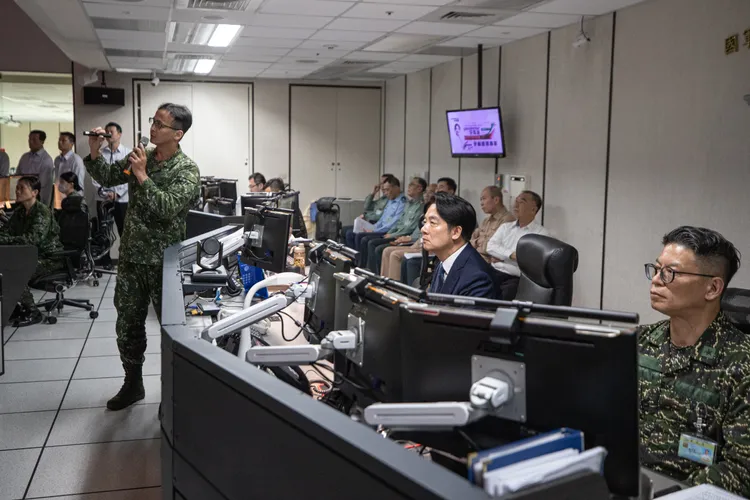 賴清德強調，未來將在和平四大支柱基礎上，守護國安。總統府提供