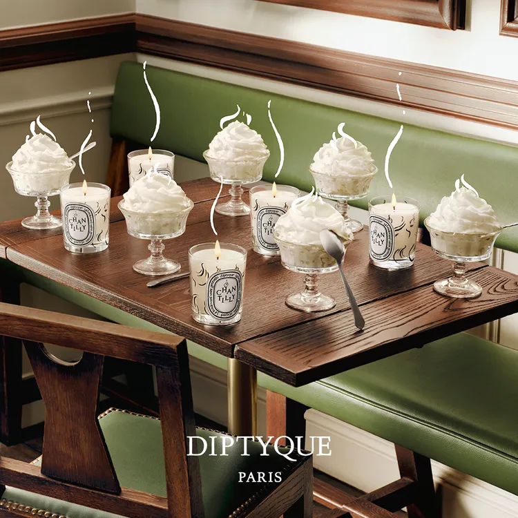 限量香緹卡鮮奶油香氛蠟燭，190g／2300元。品牌提供