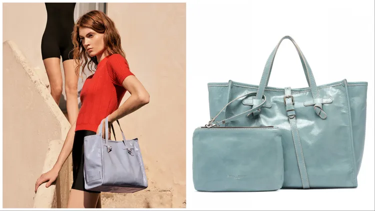 Marcella光澤皮革托特包，1萬4900元。品牌提供