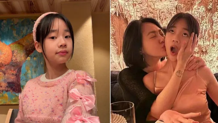 許老三與媽媽小S互動向來十分逗趣，圖為她慶祝12歲生日。翻攝許老三IG