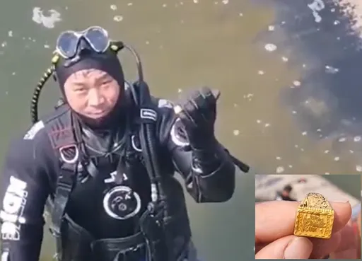 賺到了!20克金戒指墜河3年 雇潛水員撈獲大賺6萬元