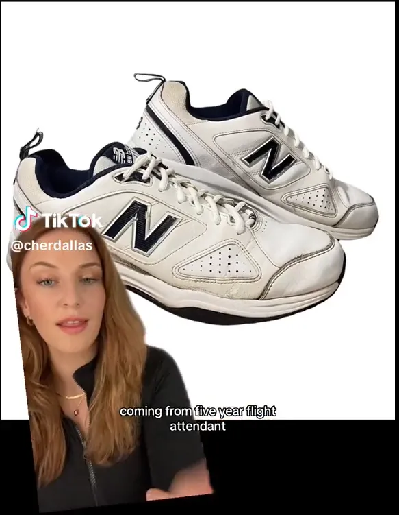 謝爾以New Balance運動鞋「老爸那年代版本」開啟了這個系列，「這個人可能已經八年沒坐過飛機了，但他會是我遇到的最親切的人。」