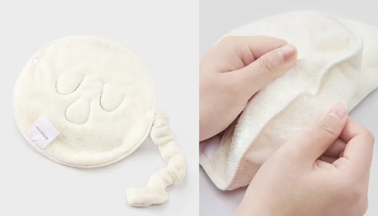 ▲雙層加厚的敷臉巾能keep住溫度，先熱敷後冰敷幫助養出好肌膚！