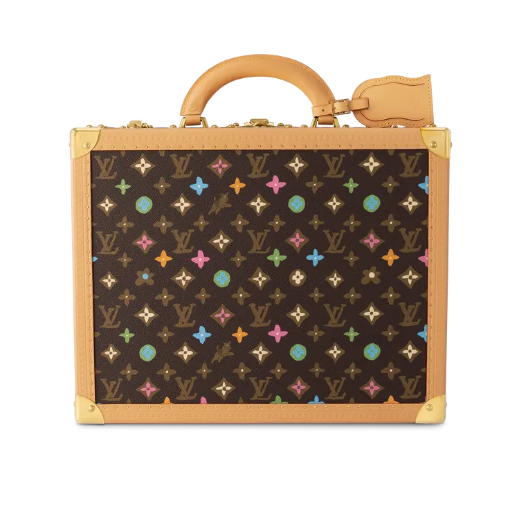 Pharrell Williams 與美國歌手Tyler, the Creator聯名合作Cotteville 40 硬箱，其上圖紋隱藏有雛菊和萬能梗犬圖案，40萬3000元。品牌提供