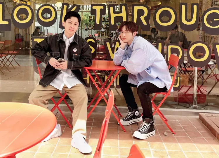 阿本與男友合照。翻攝阿本臉書