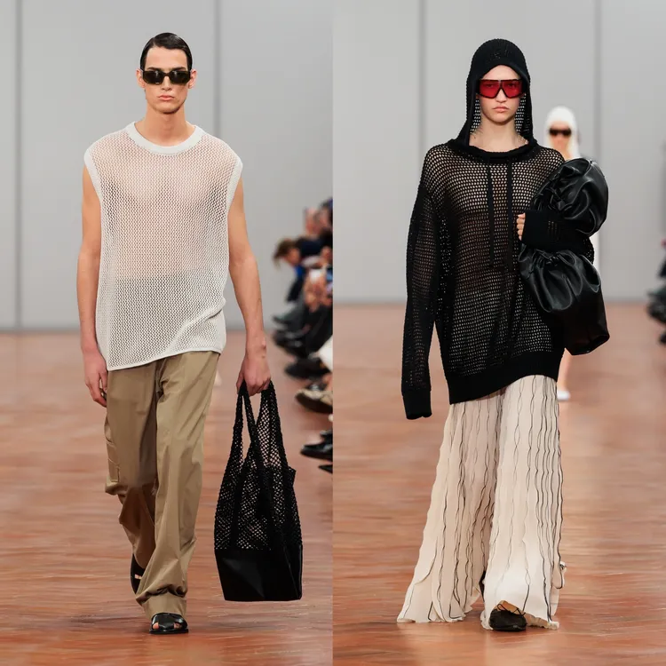 大量運用網眼材質。品牌提供