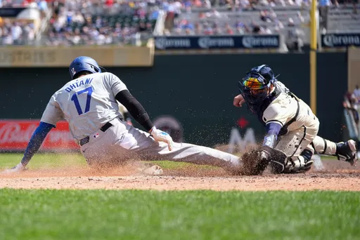 大谷翔平超狂跑壘遇到對手超狂傳球!在本壘前被觸殺 道奇1分飲恨