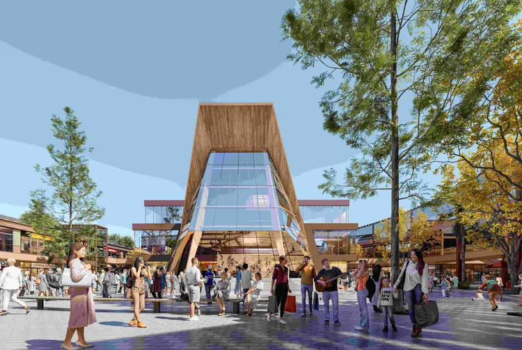 華泰名品城嘉義店館內3D概念圖。華泰名品城提供