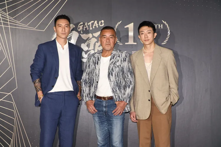 龍天翔（中）和懷秋（右）首度加入《角頭》。彭欣偉攝