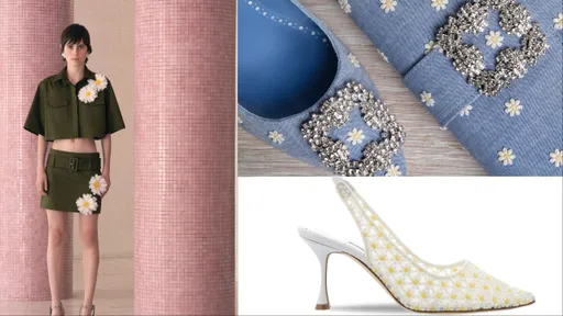 春夏最浪漫的小雛菊來了~ 傳奇鞋匠讓小碎花在蕾絲鞋面上綻放