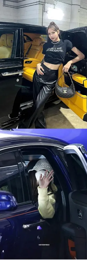 Lisa秀過的2台勞斯萊斯。翻攝Lisa的IG