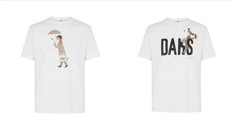 DAKS x Slowboy T恤，各5500元。品牌提供
