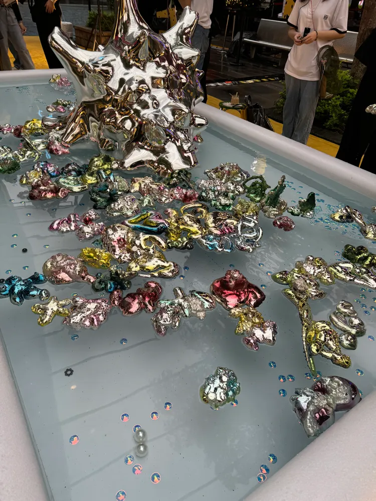 釣人工金魚小遊戲。張家玲攝