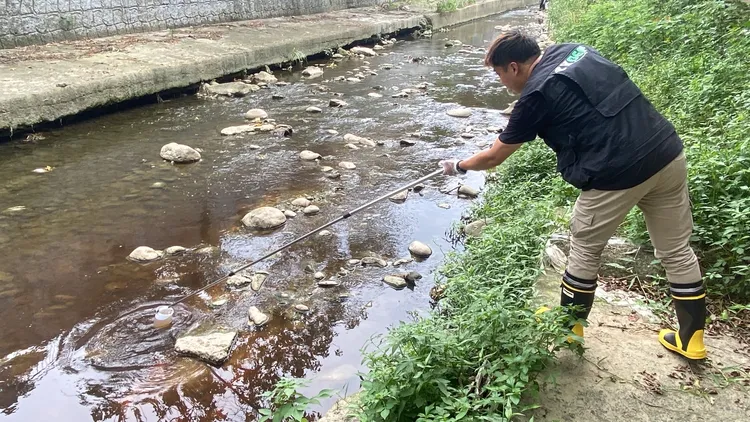 現場採檢。桃園地檢署提供