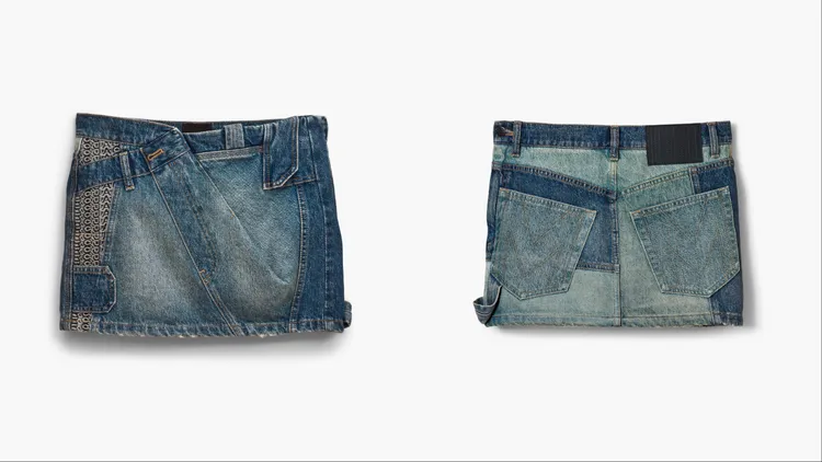 Marc Jacobs 拼布丹寧短裙，2萬3900元。品牌提供