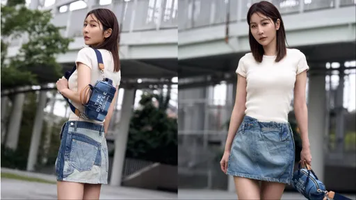 Marc Jacobs春夏拼接單寧好俏皮　曾莞婷搶先示範女神回春穿搭