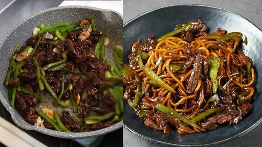 比外面賣得更好吃！　黑胡椒牛肉炒麵食譜做法全公開