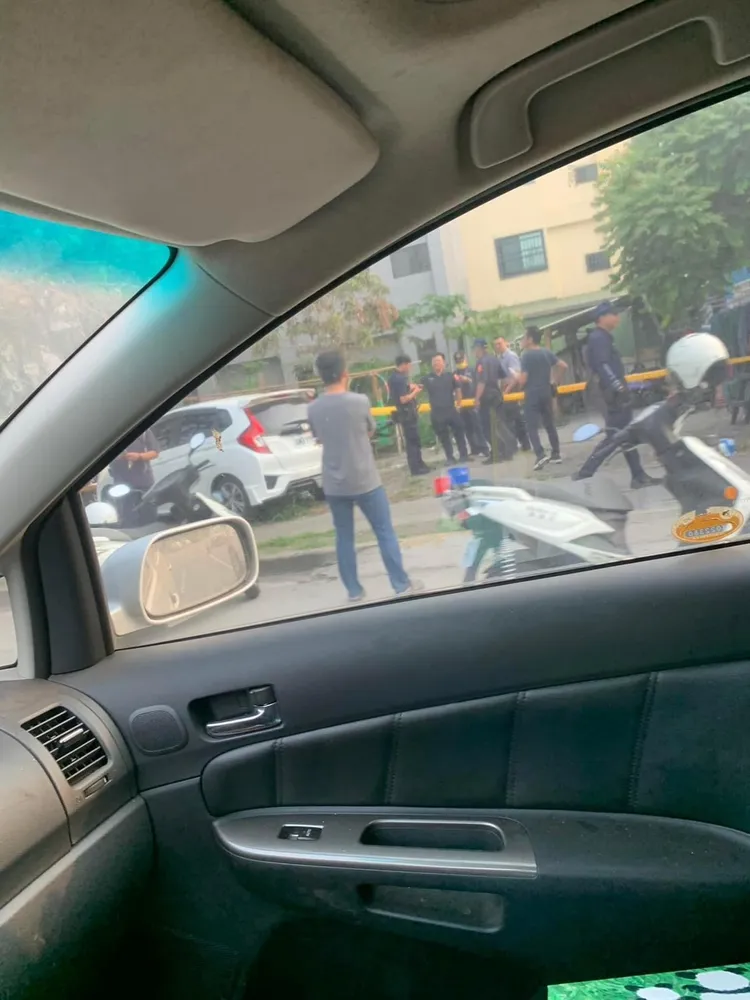 警方到場拉起封鎖線，展開調查。讀者提供