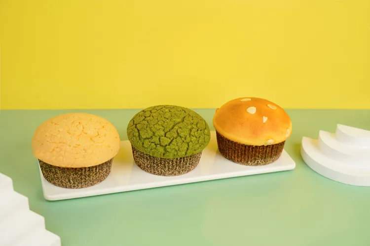 原味、京都抹茶、墨西哥奶酥等3款波蘿麵包將魯邦種比例提高至30％。業者提供